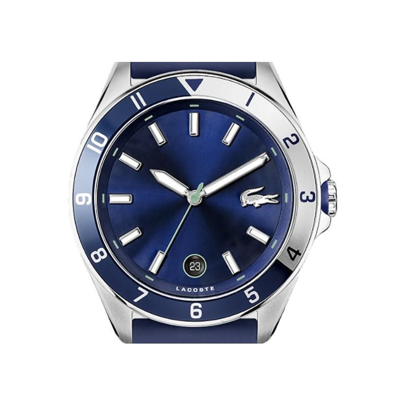 Montre Homme Lacoste Tiebreaker silicone bleu profond