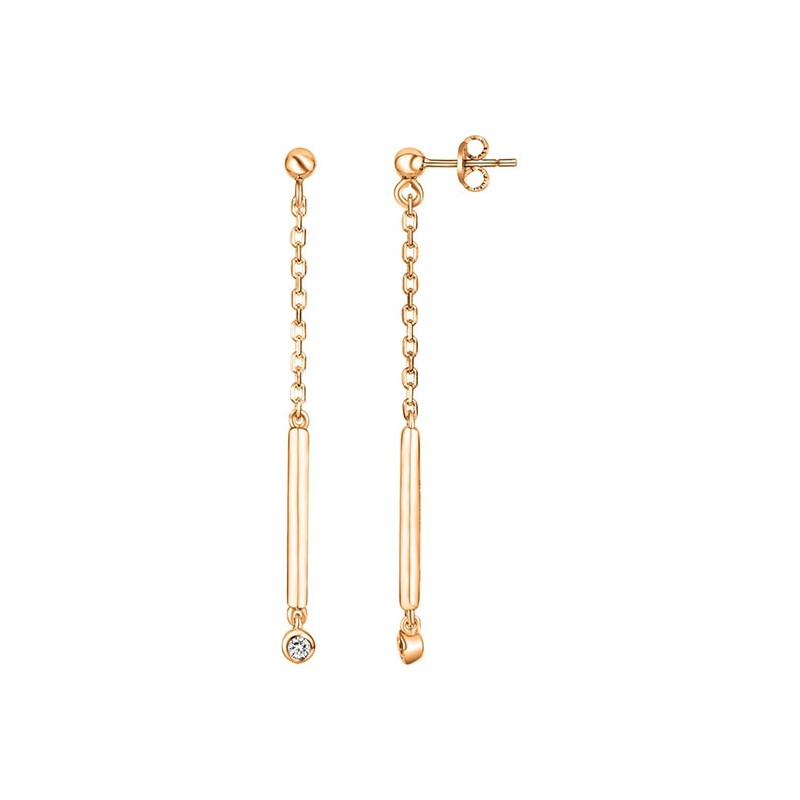 Boucles d'oreilles "essentielle" plaqué or marque la garçonne