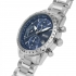 Montre homme boss acier argenté cadran bleu