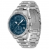 Montre homme boss acier argenté cadran bleu