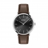 Montre homme boss bracelet cuir marron et cadran noir