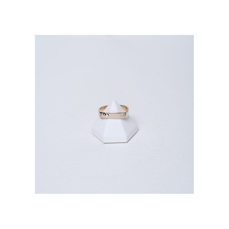 Bague ange gardien plaqué or et diamant de la marque La Garçonne