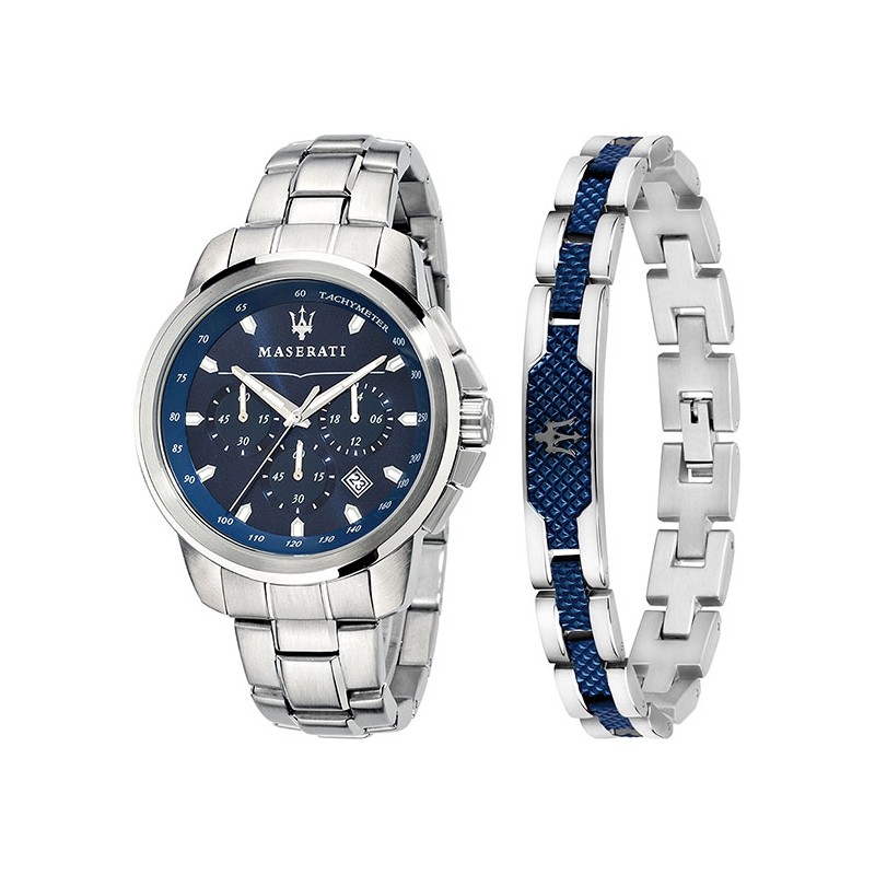 Coffret Maserati montre Successo  et bracelet acier