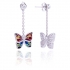 Boucles d'oreilles Una Storia Papillon argent 925/000 
