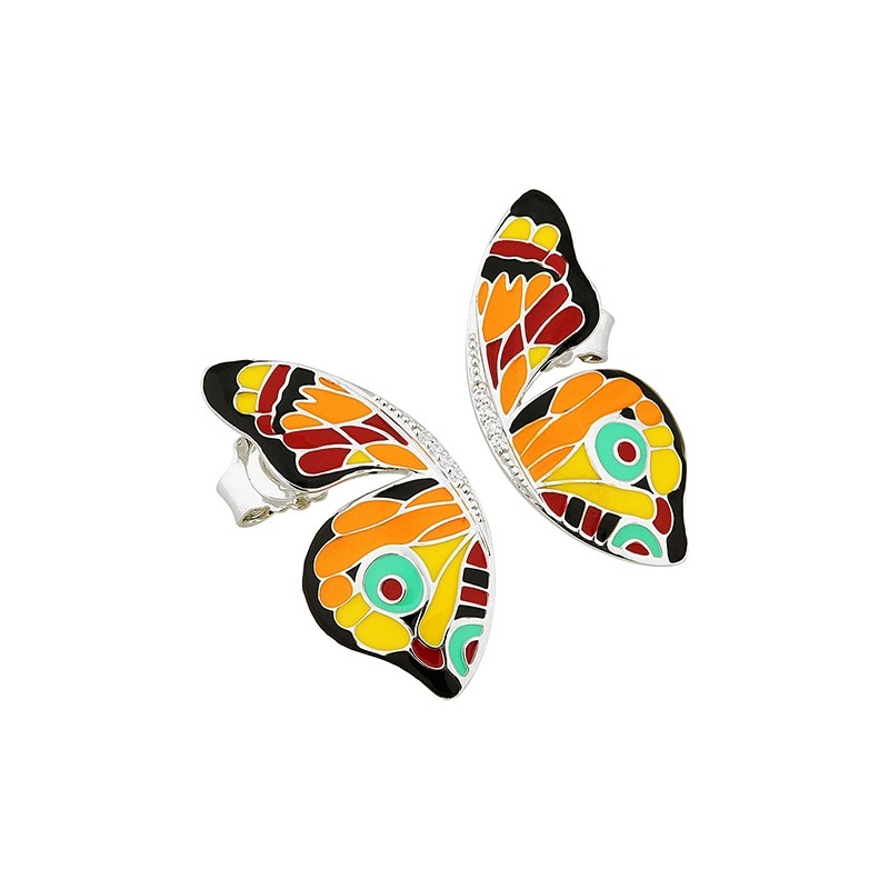 Boucles d'oreilles Una Storia Papillon argent 925/000 