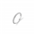 BAGUE TYPE ALLIANCE EN ARGENT 925/000 RHODIE ET OXYDES DE ZIRCONUIM