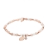 bracelet Fossil femme acier doré rose et pières de lune