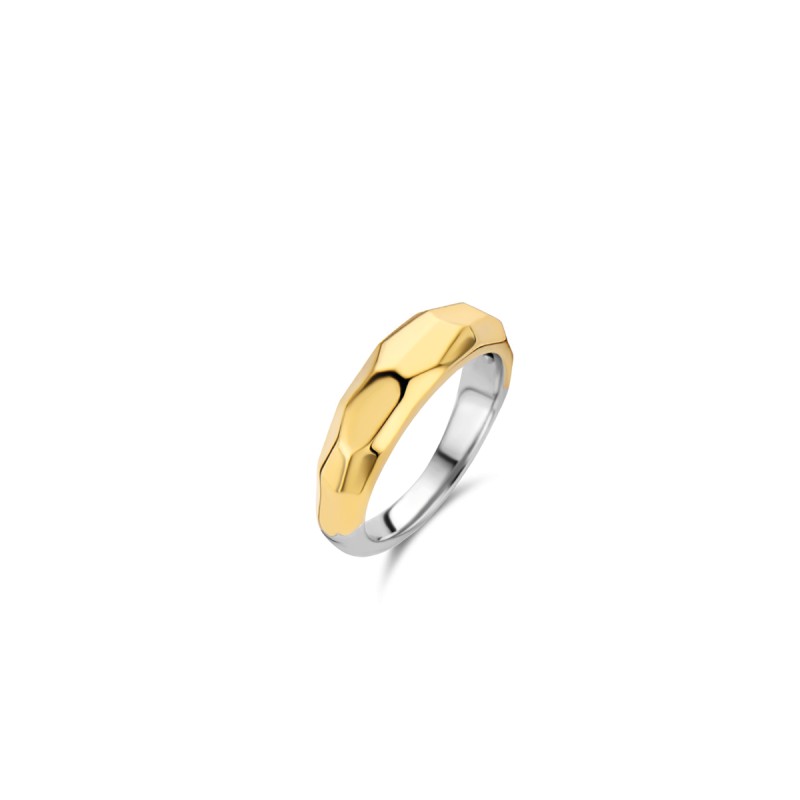 BAGUE EN ARGENT 925/000 RHODIE DORE