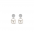 boucles d'oreilles argent et perle ti sento