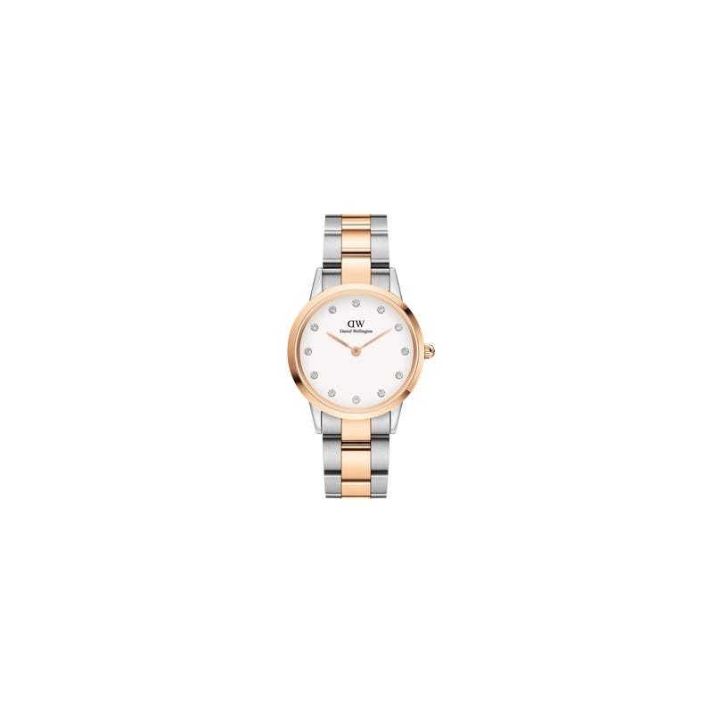 montre femme acier doré rose Daniel Wellington