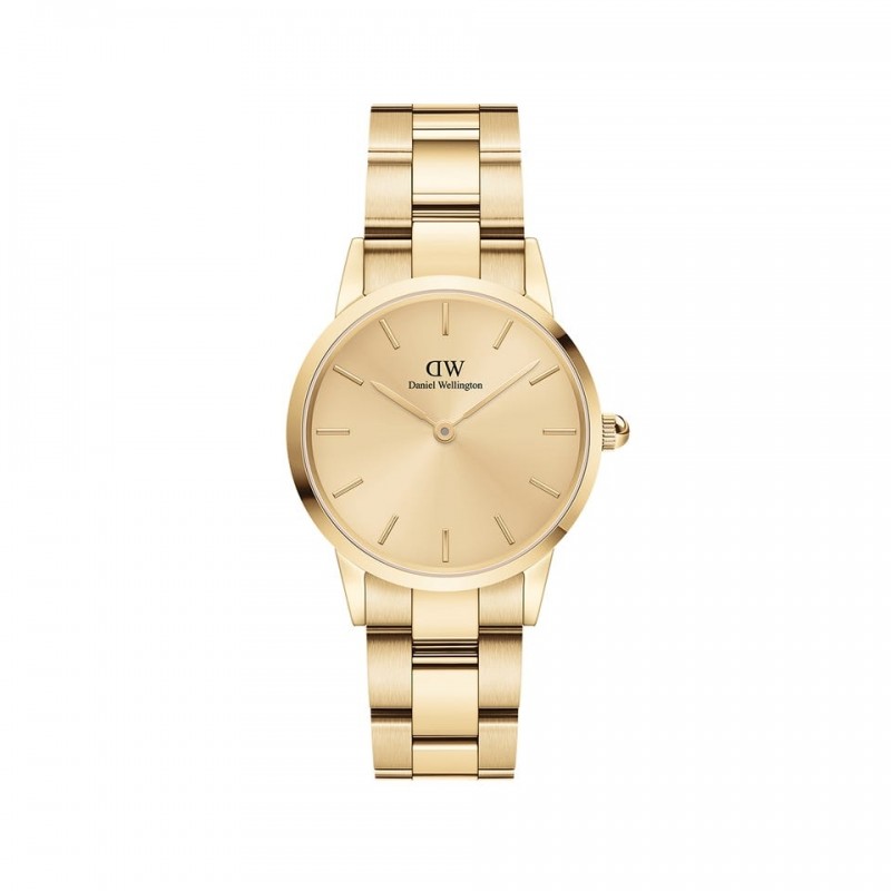 montre femme acier doré Daniel Wellington
