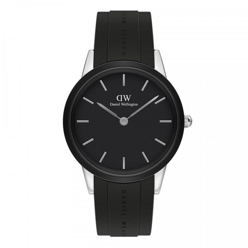 Montre Daniel Wellington acier argenté et noir