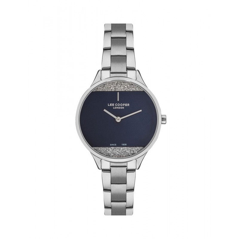 Montre femme Lee Cooper acier cadran bleu