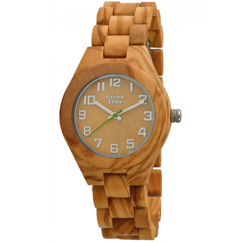 MONTRE GREEN TIME EN BOIS CLAIR