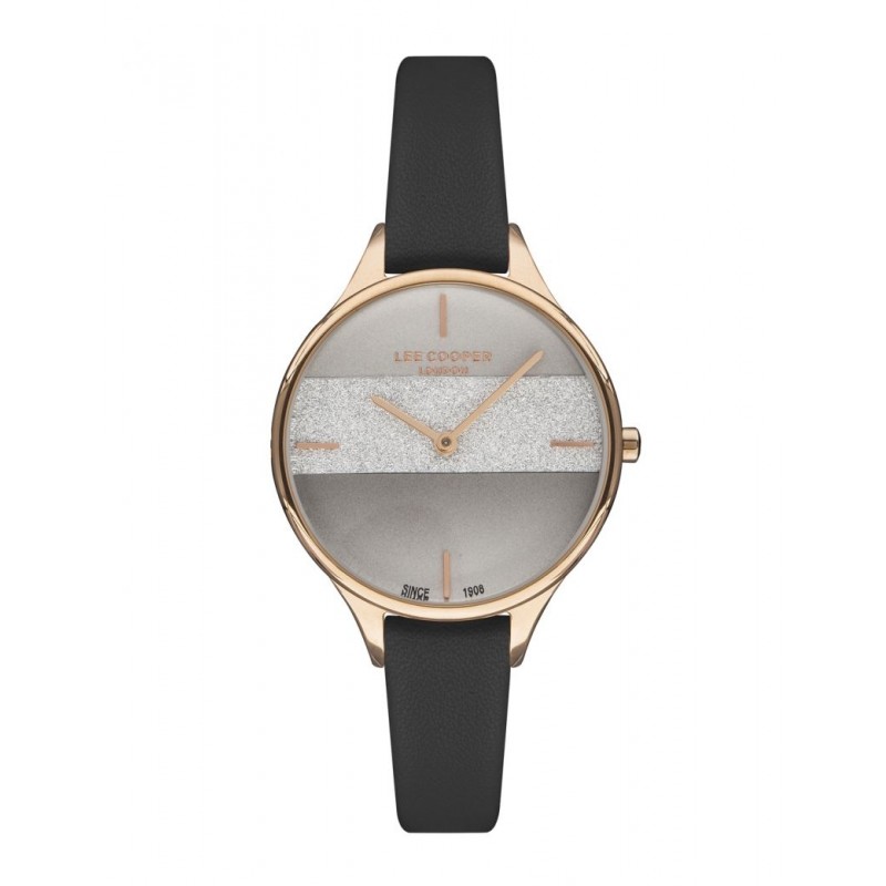 Montre femme Lee Cooper acier doré cadran bicolore