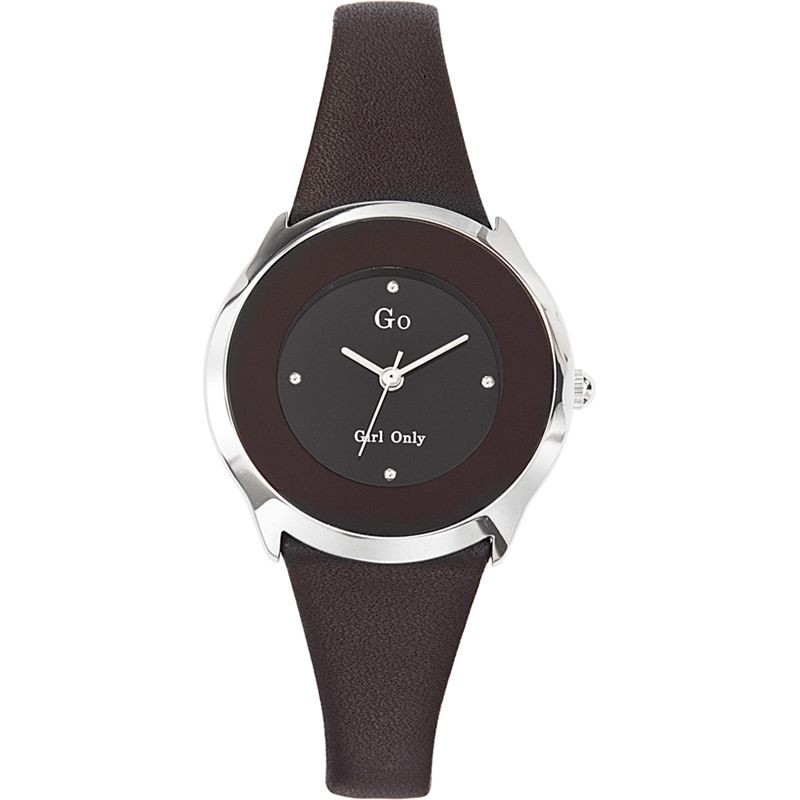 MONTRE GO cuir noir