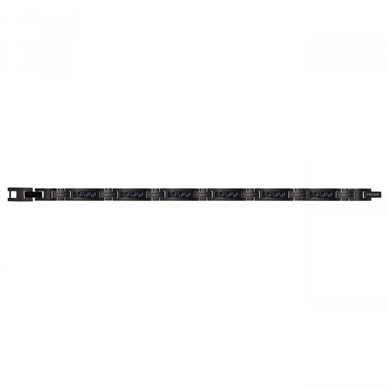 bracelet Phebus homme acier et carbonne