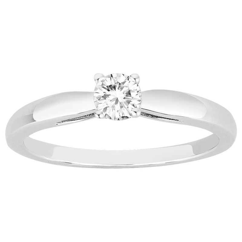 Bague argent femme phebus solitaire