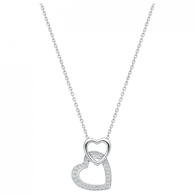 Collier femme Phebus argent 925/000 pendentif coeur