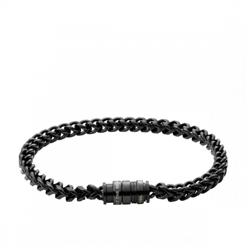 bracelet homme Diesel en acier noir