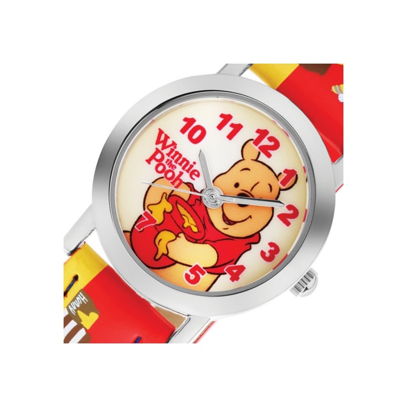 Montre Disney enfant bracelet cuir rouge