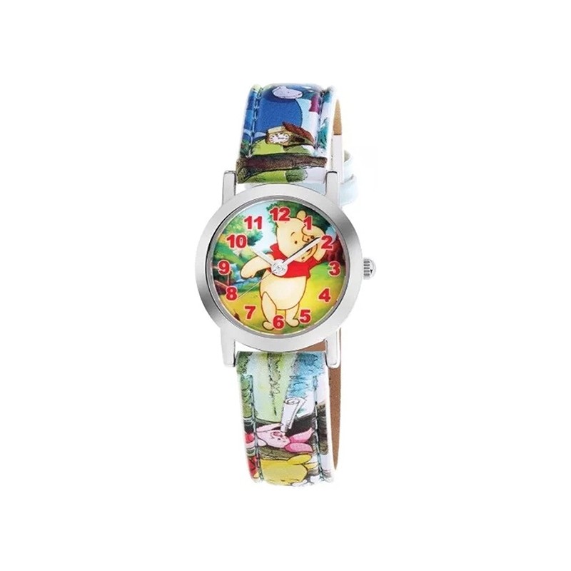 Montre Disney enfant bracelet cuir bleu 