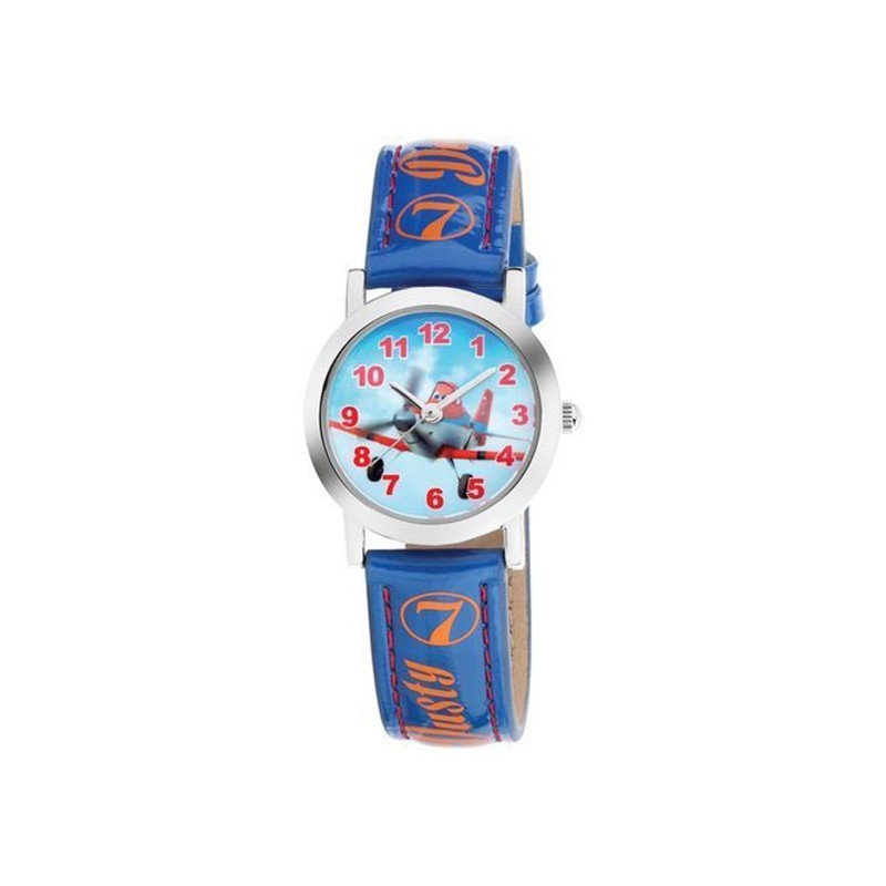 Montre Disney enfant bracelet cuir bleu