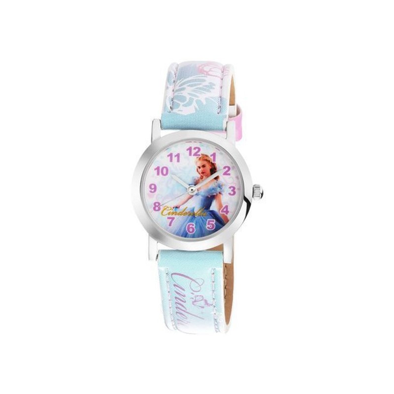 Montre Disney enfant bracelet cuir bleu