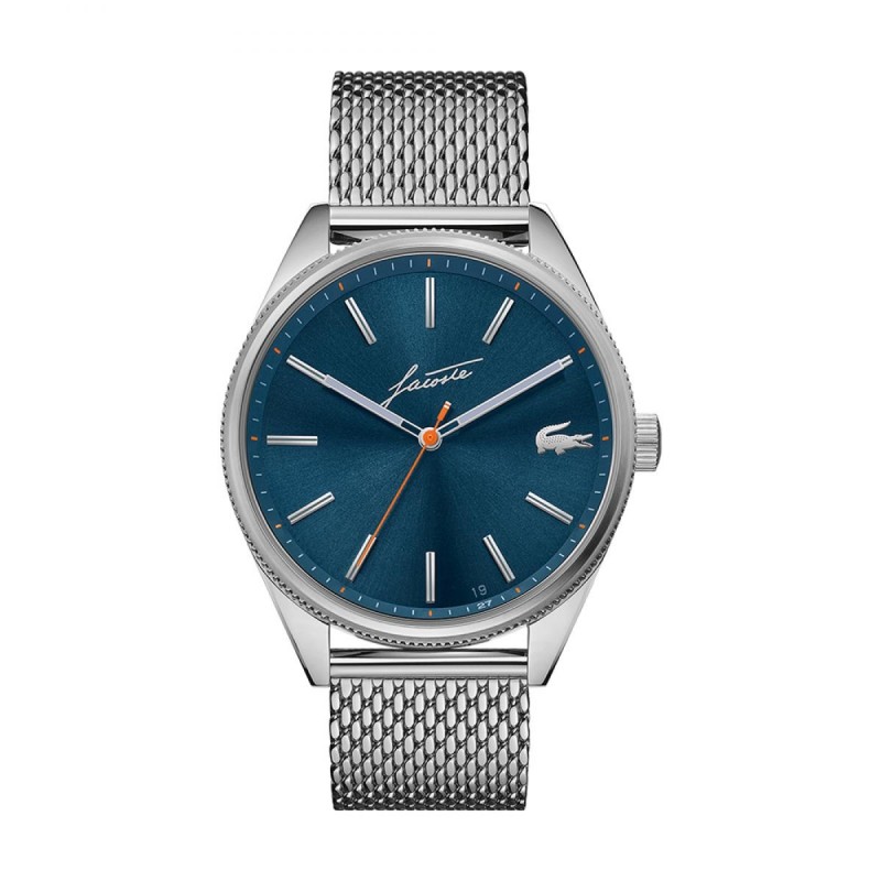 Montre Homme Lacoste Héritage bleue maille milanaise grise