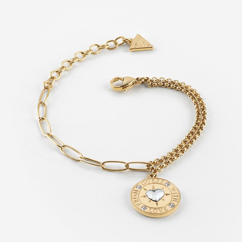 Bracelet doré « from guess With love » 