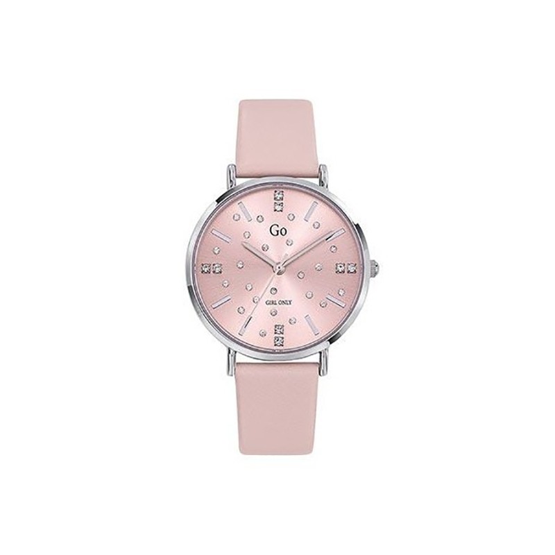 MONTRE GO CUIR ROSE