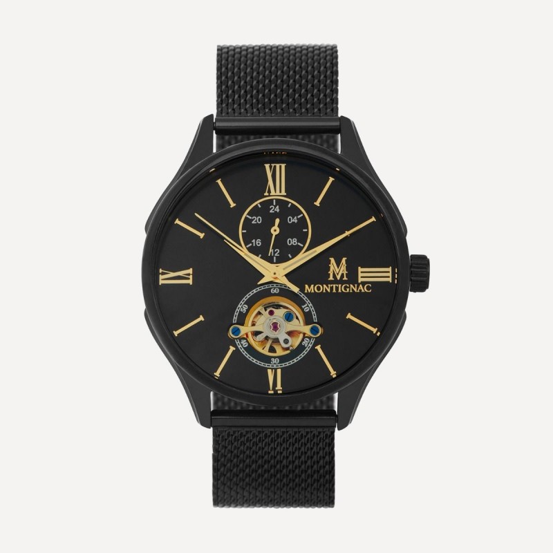 Montre montignac automatique noire 