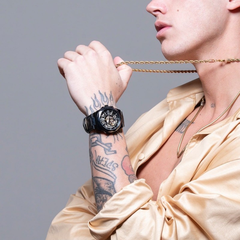 Montre montignac automatique noire 