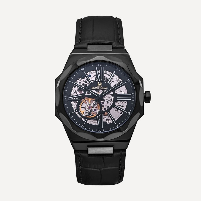 Montre montignac automatique noire 