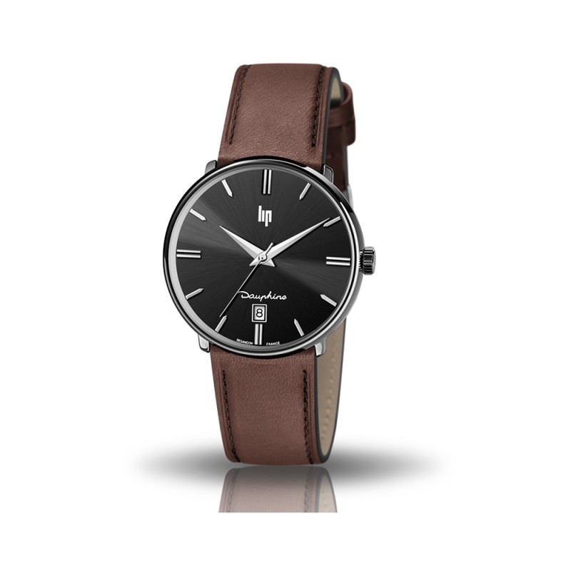 Montre Lip Dauphine 38 marron