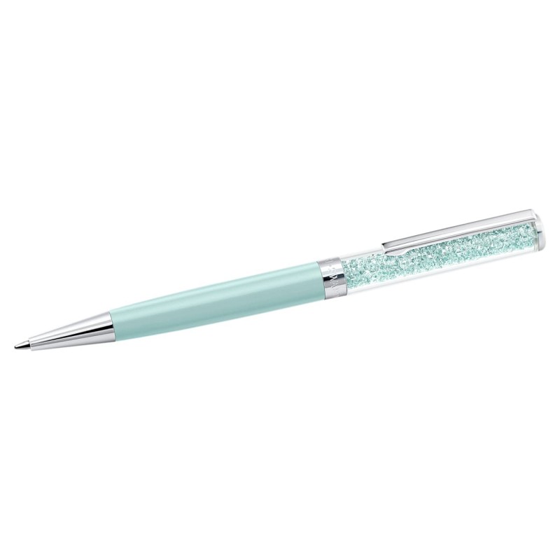 Stylo à bille Swarovski Crystalline métal vert d'eau