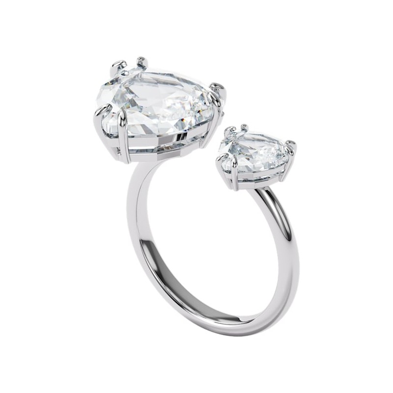Bague ouverte Millenia swarovski métal rhodié argenté