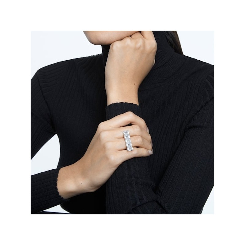Bague Millenia swarovski métal rhodié argenté