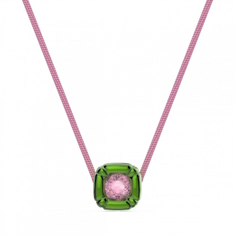 Collier femme swarovski collection Dulcis vert et rose
