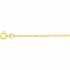 CHAINE DE CHEVILLE MAILLE SINGAPOUR CARADOR OR 375/000