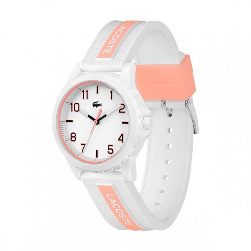 Montre femme TEEN/RIDER BRACELET SILICONE BLANC ET ROSE