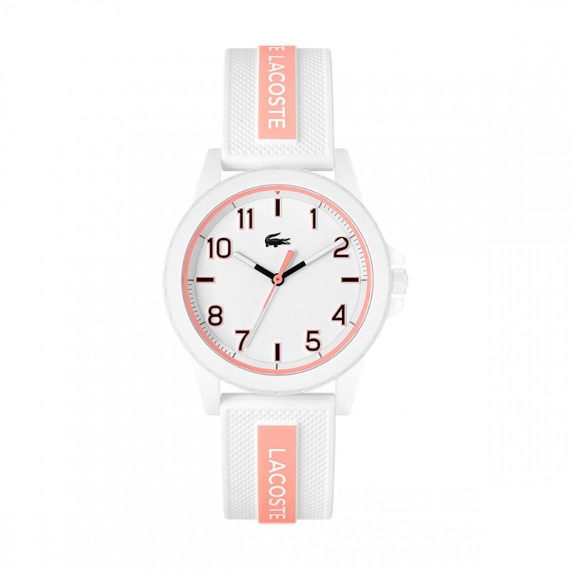 Montre femme TEEN/RIDER BRACELET SILICONE BLANC ET ROSE