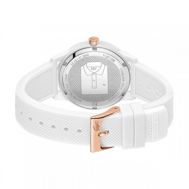 Montre Homme Lacoste LACOSTE.12.12 silicone blanche