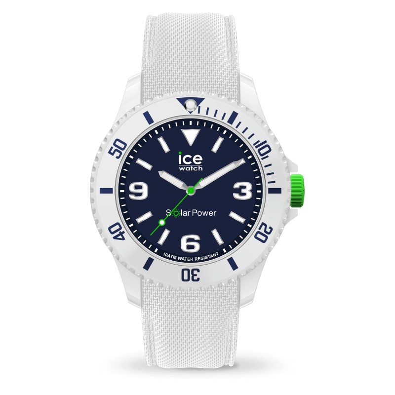Montre Ice Watch sixty nine white blue Solar Medium