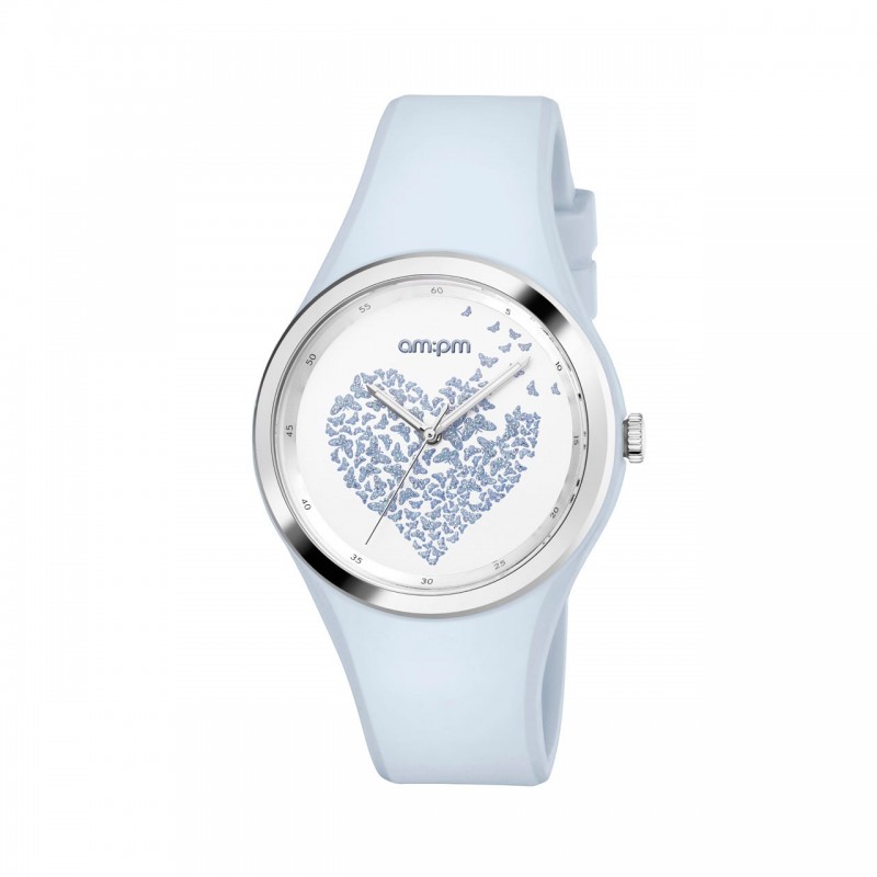 Montre AM:PM Silicone motif coeur