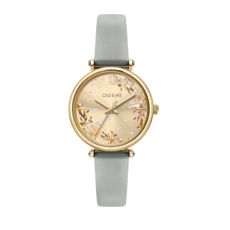 Montre grise et dorée Oui and Me collection l'Etoile