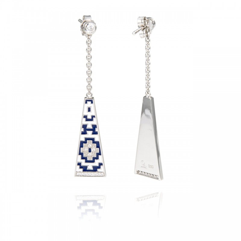 Boucles d'oreilles Una Storia triangle