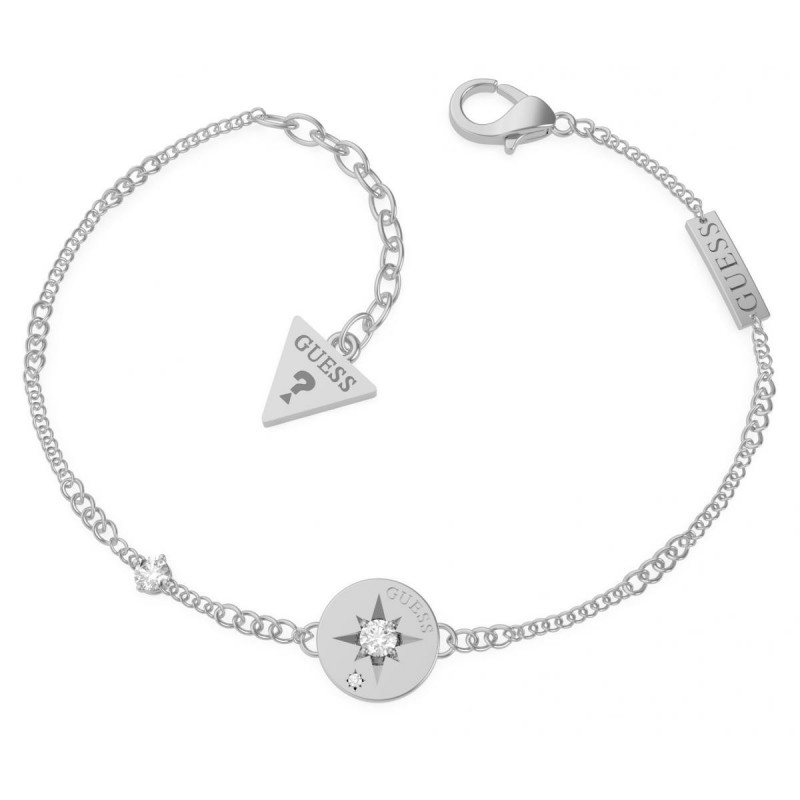 Bracelet Guess acier rhodié argenté