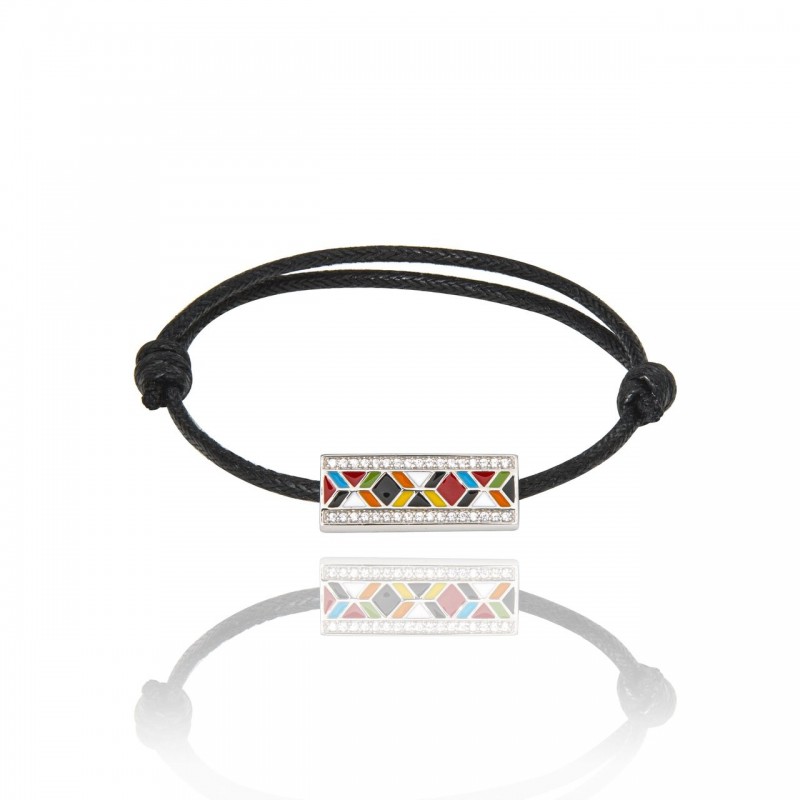 Bracelet cordon noir Una Storia Siena