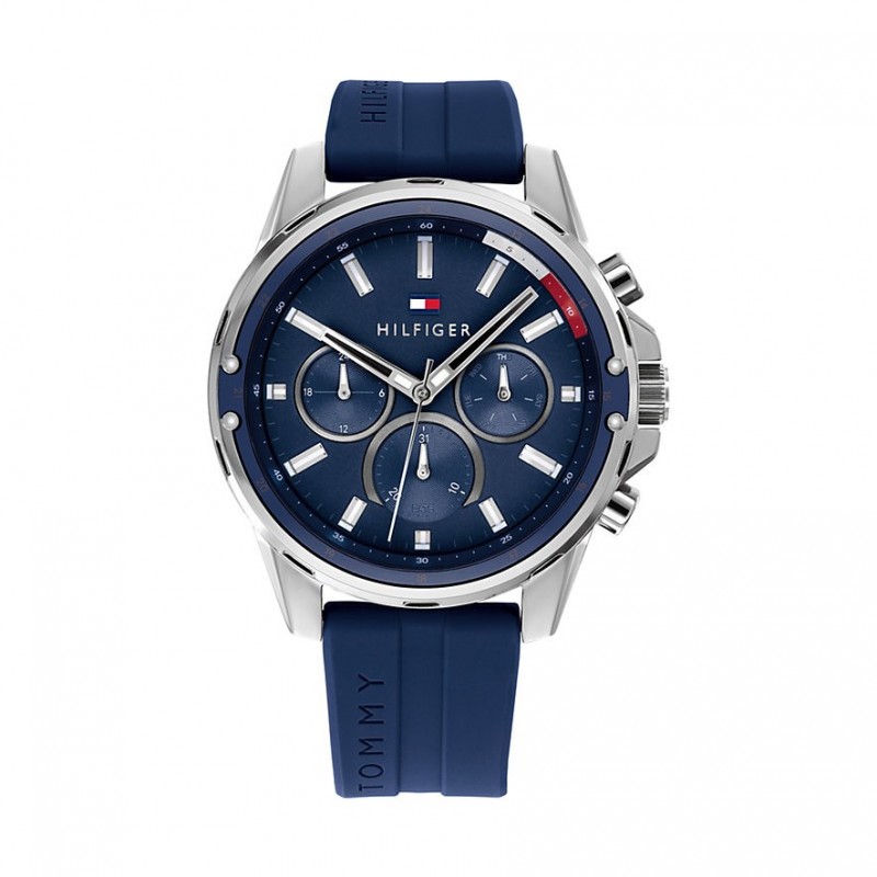 Montre homme tommy hilfiger silicone bleu